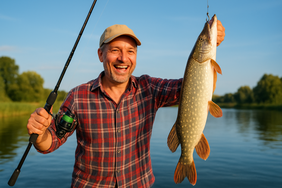 Gevangen in het park Mijn gevangen visje
